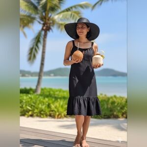 Michael Kors Black Linen Dress Size 10